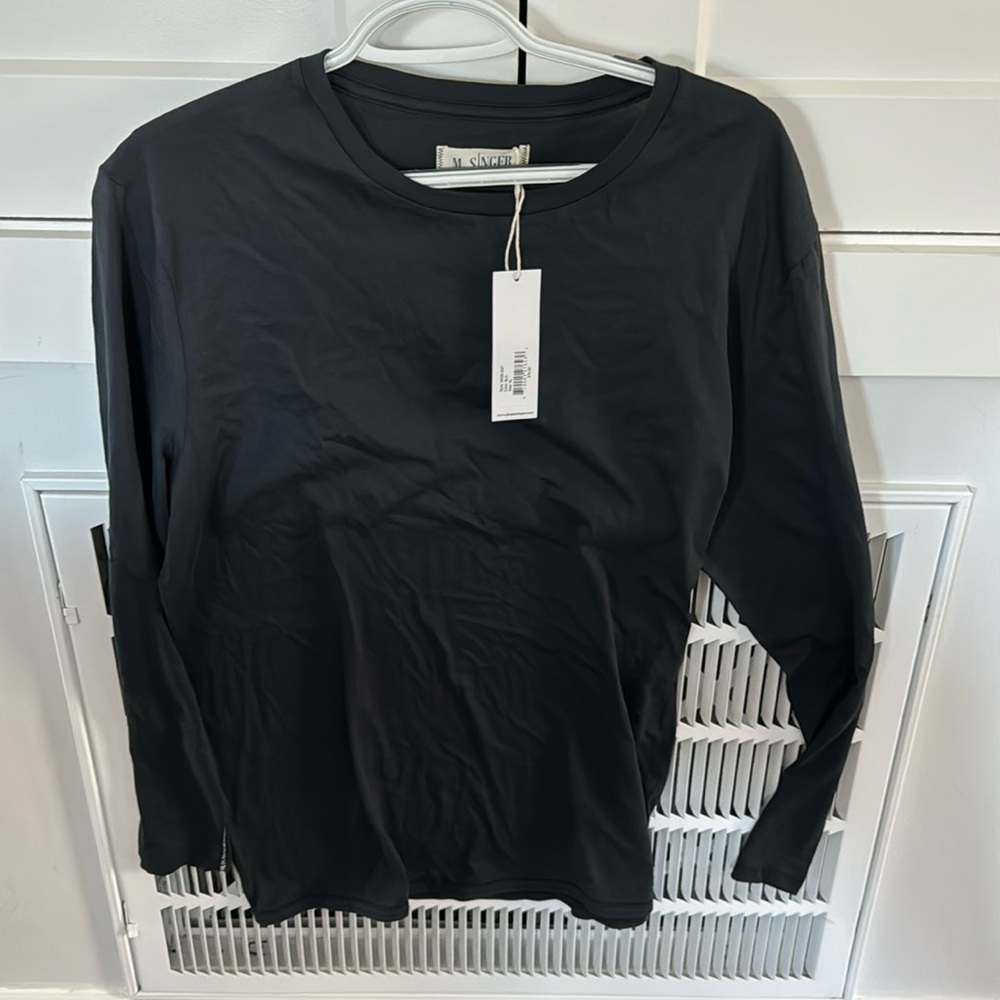 M. SINGER. Men’s, black, long sleeved shirt. NWT.